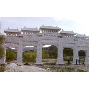 YL-1004_園林雕塑_石牌坊_石牌樓_山西呂梁