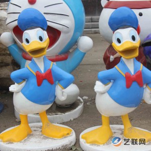 玻璃鋼卡通雕塑_唐老鴨