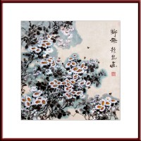 靜然國(guó)畫(huà)-山花野趣-JR-HZHC-S-10001
