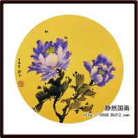 靜然國畫-牡丹卡片-JR-KPMD-Y-10023