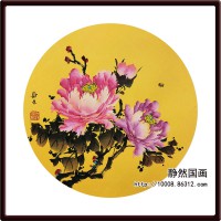 靜然國畫-牡丹卡片-JR-KPMD-Y-10024