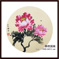 靜然國畫-牡丹卡片-JR-KPMD-Y-10026