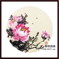 靜然國畫-牡丹卡片-JR-KPMD-Y-10027