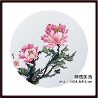 靜然國畫-牡丹卡片-JR-KPMD-Y-10030